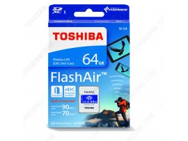 Toshiba FlashAir W-04 Wireless SD Flash Memory Card 64GB Wi-Fi Full HD